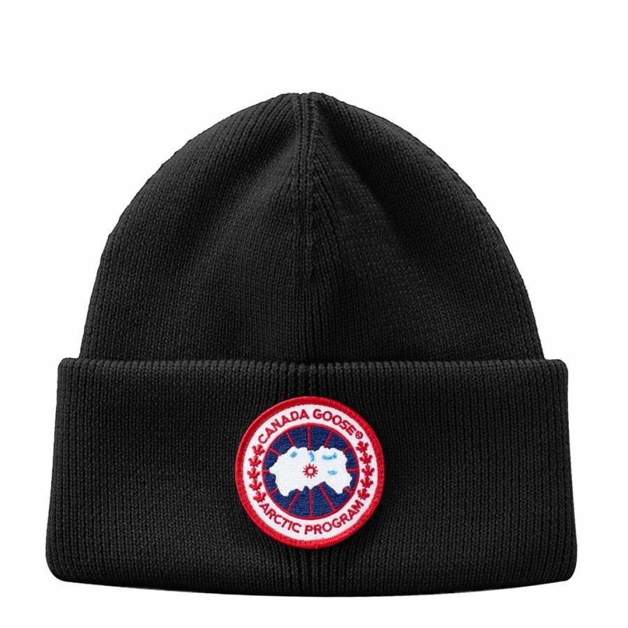 Black Arctic Disc Beanie