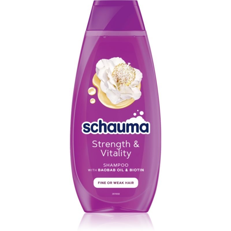 Schwarzkopf Schauma Strength & Vitality strengthening shampoo for fine hair and hair without volume 400 ml