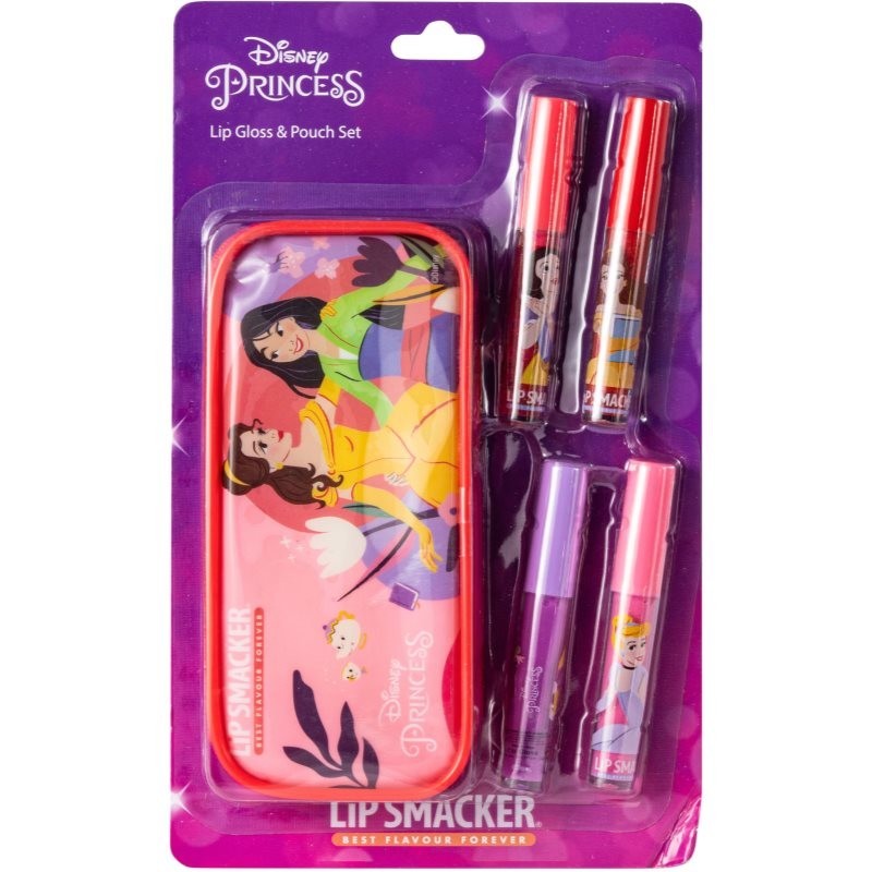 Disney Disney Princess Lip Gloss & Pouch Set lip gloss set with bag for children 4 pc