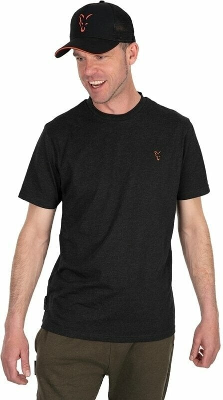 Fox Fishing T-Shirt Collection T-Shirt Black/Orange M