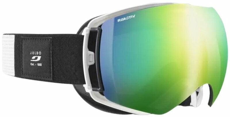 Julbo Lightyear White/Black Reactiv 1-3 High Contrast Green Ski Goggles