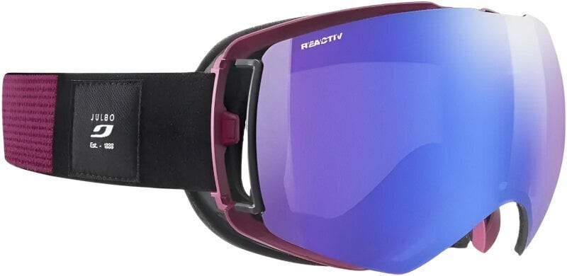 Julbo Lightyear Black/Purple Reactiv 1-3 High Contrast Blue Ski Goggles
