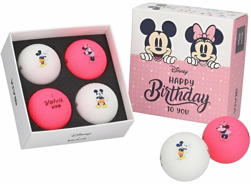 Volvik Disney Birthday 4 Pack Golf Balls