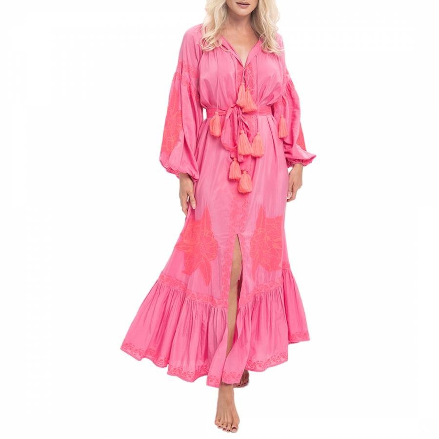 Neon Pink Taffi Maxi Dress