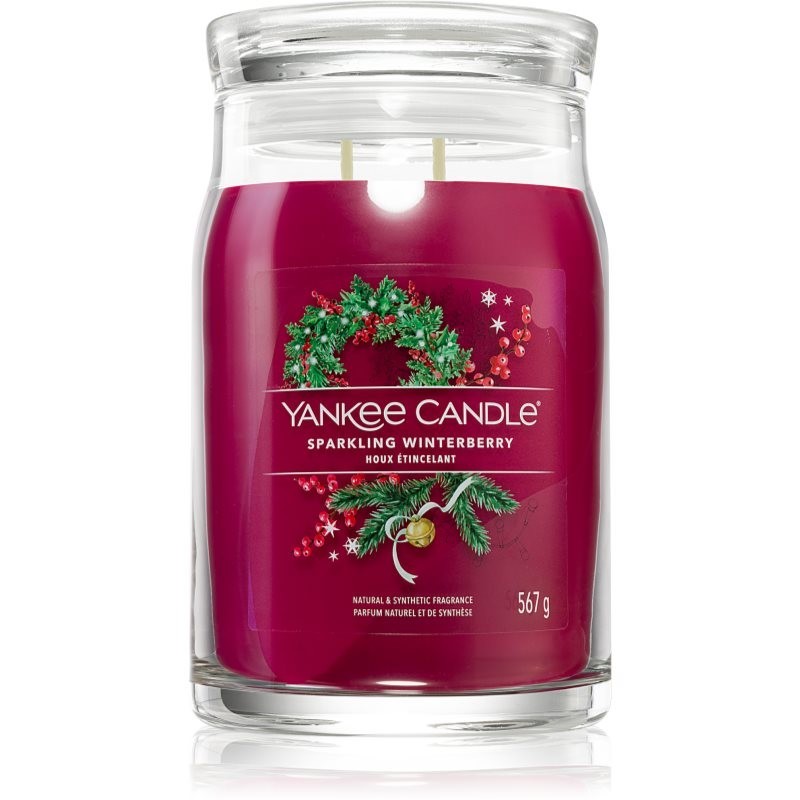 Yankee Candle Sparkling Winterberry scented candle Signature 567 g