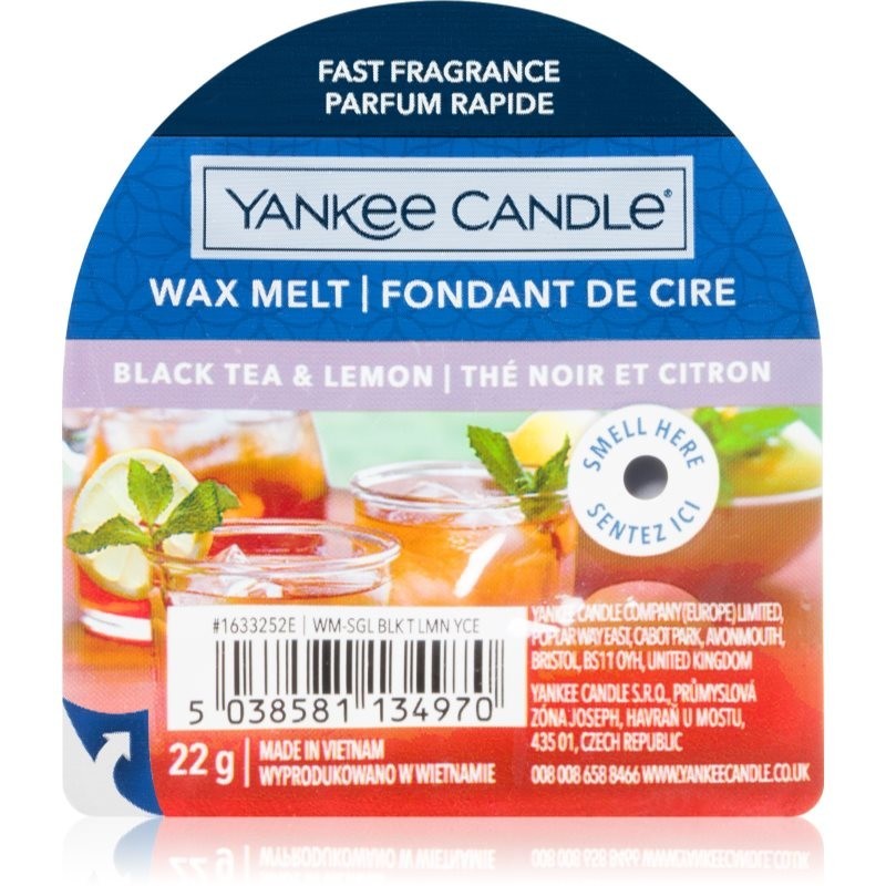 Yankee Candle Black Tea & Lemon wax melt Signature 22 g