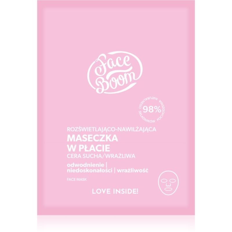 BodyBoom FaceBoom sheet mask for radiance and hydration 15 g