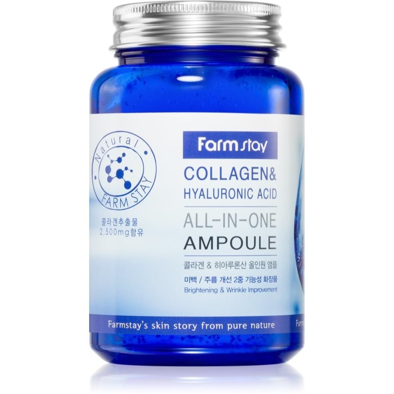 Farmstay Collagen & Hyaluronic Acid All-In-One Ampoule vitalising skin serum 250 ml