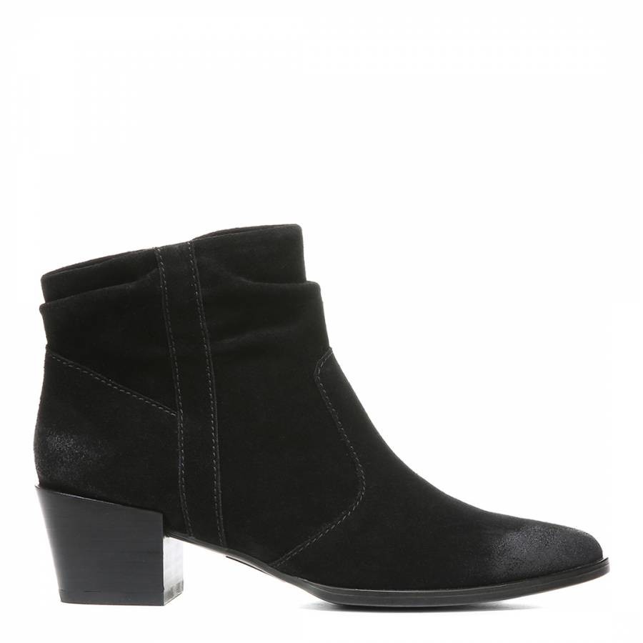 Black Gina Suede Ankle Boot