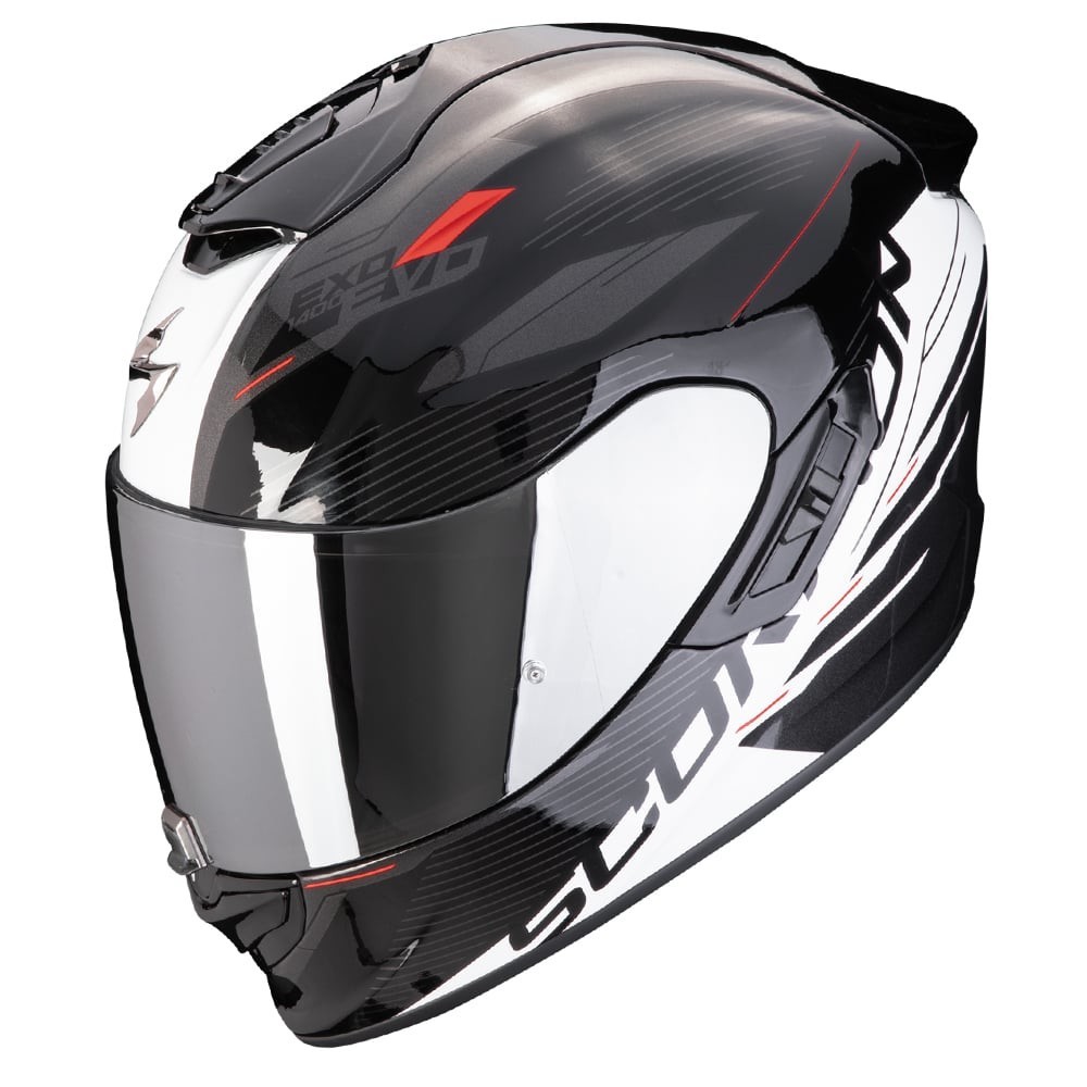 Scorpion EXO-1400 Evo II Air Luma Black White Full Face Helmet S
