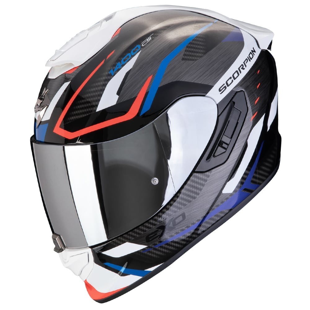 Scorpion EXO-1400 Evo II Air Accord Black Blue White Full Face Helmet S