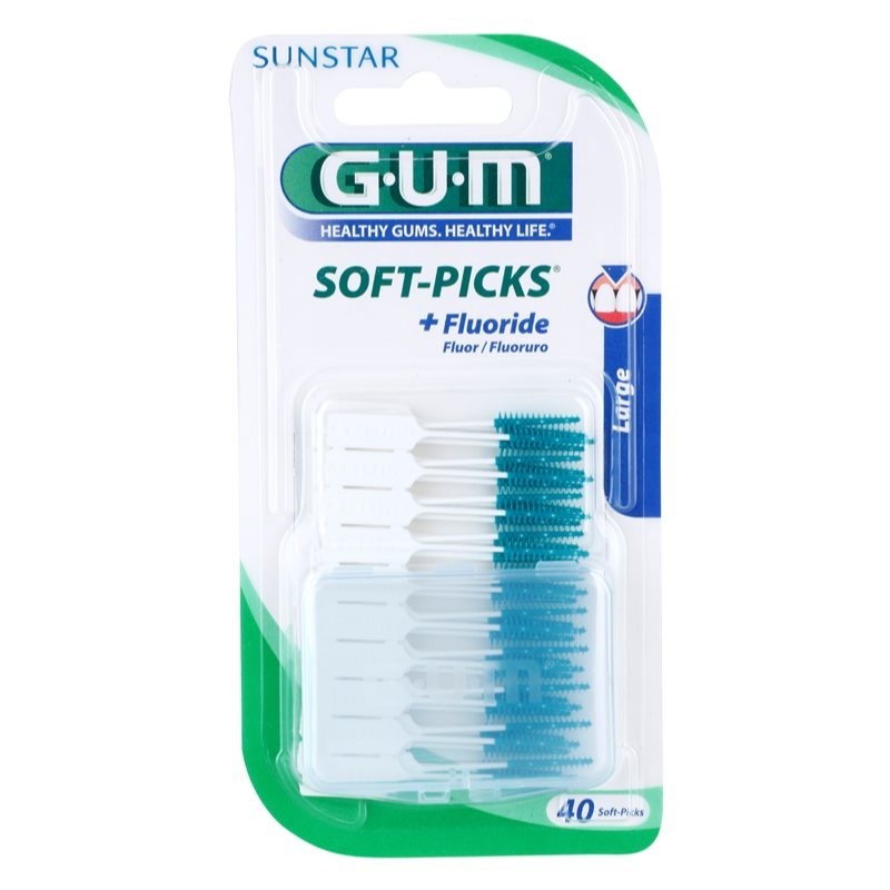 G.U.M Soft-Picks +Fluoride toothpick large 40 pc