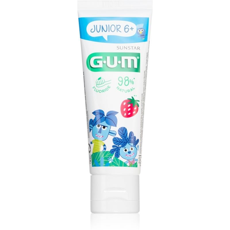 G.U.M Junior 6+ tooth gel for kids flavour Strawberry 50 ml
