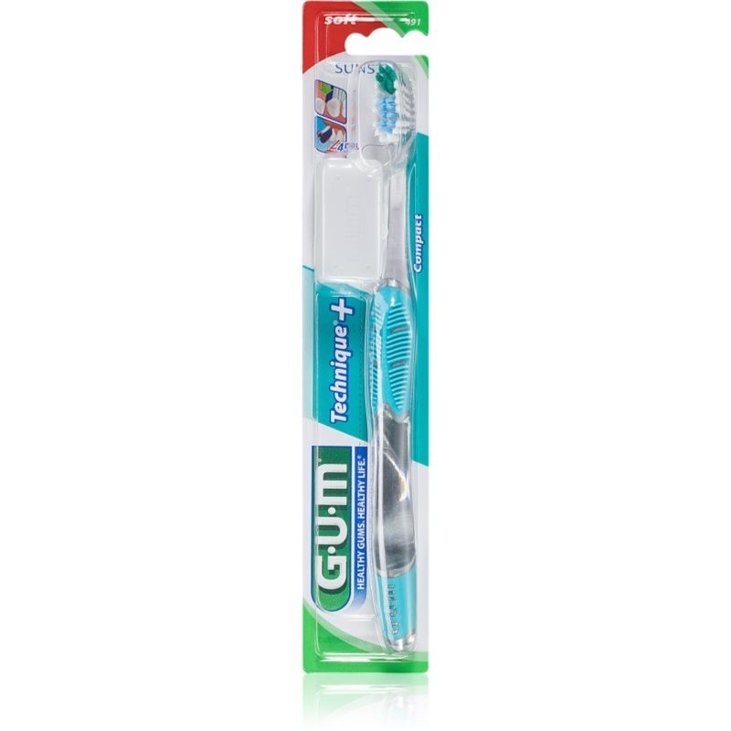 G.U.M Technique+ Compact toothbrush with a short head soft 1 pc