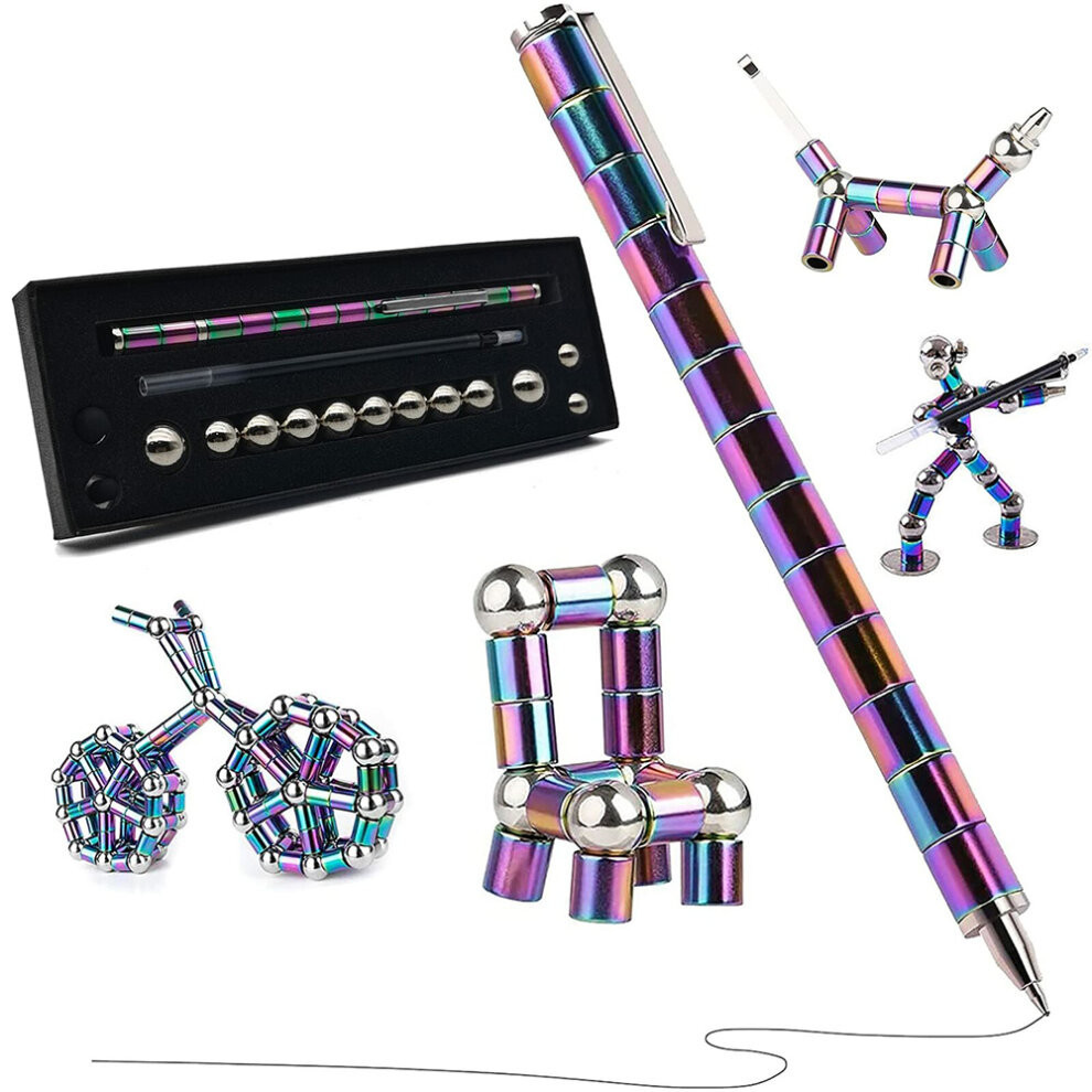 Fidget Pen Decompression Stylus Pen Metal Modular Magnetic Pen Toy DIY