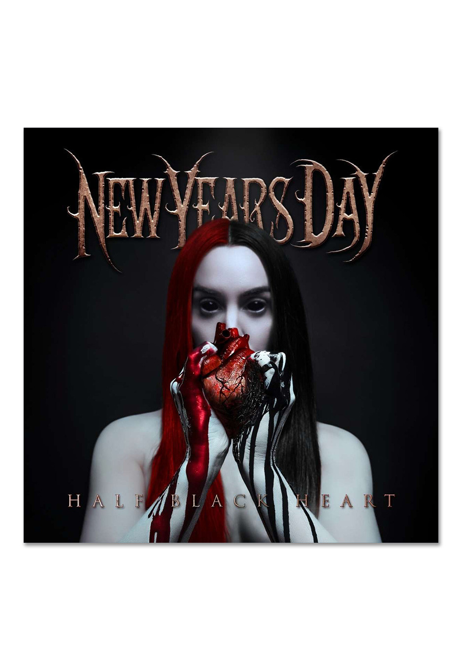 New Years Day - Half Black Heart Ltd. Deep Blood Red - Colored Vinyl