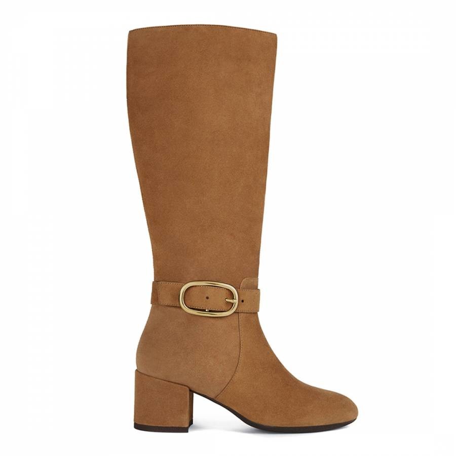 Brown Suede Eleana Long Boot