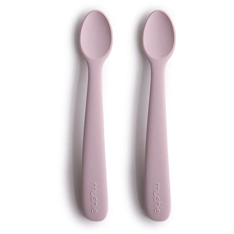 Mushie Silicone Feeding Spoons spoon Soft Lilac 2 pc
