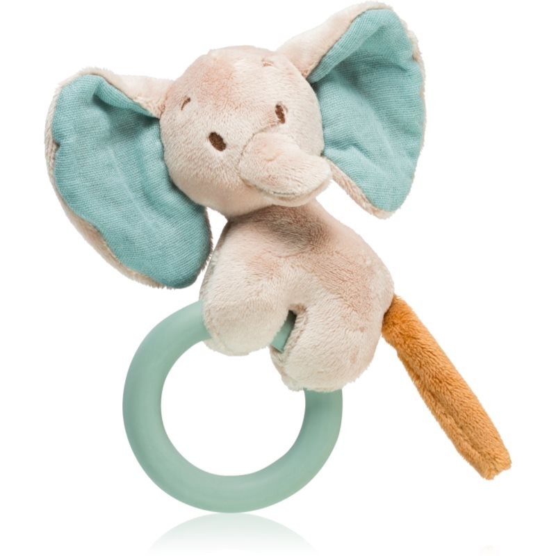 NATTOU Teether Elephant Axel and Luna chew toy with rattle 1 pc