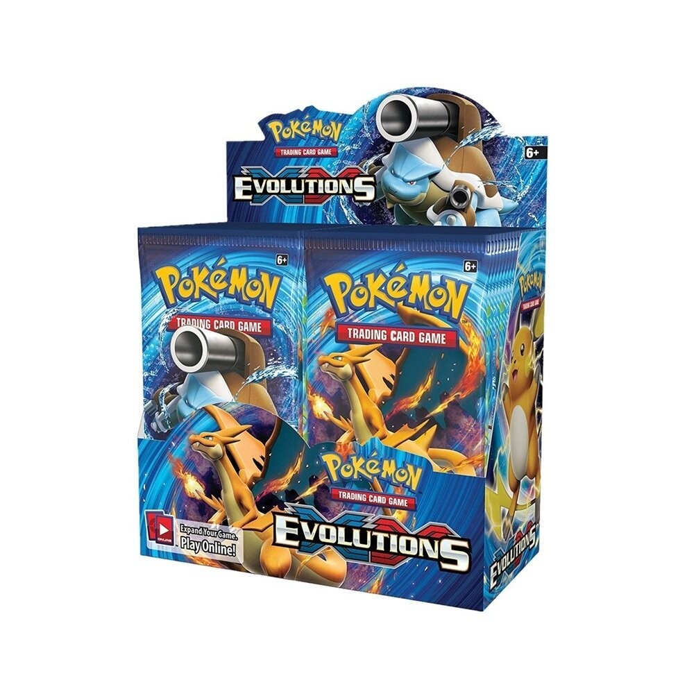 (Evolutions) 324PCS Pokemon Booster Card Pack with Rare Cards