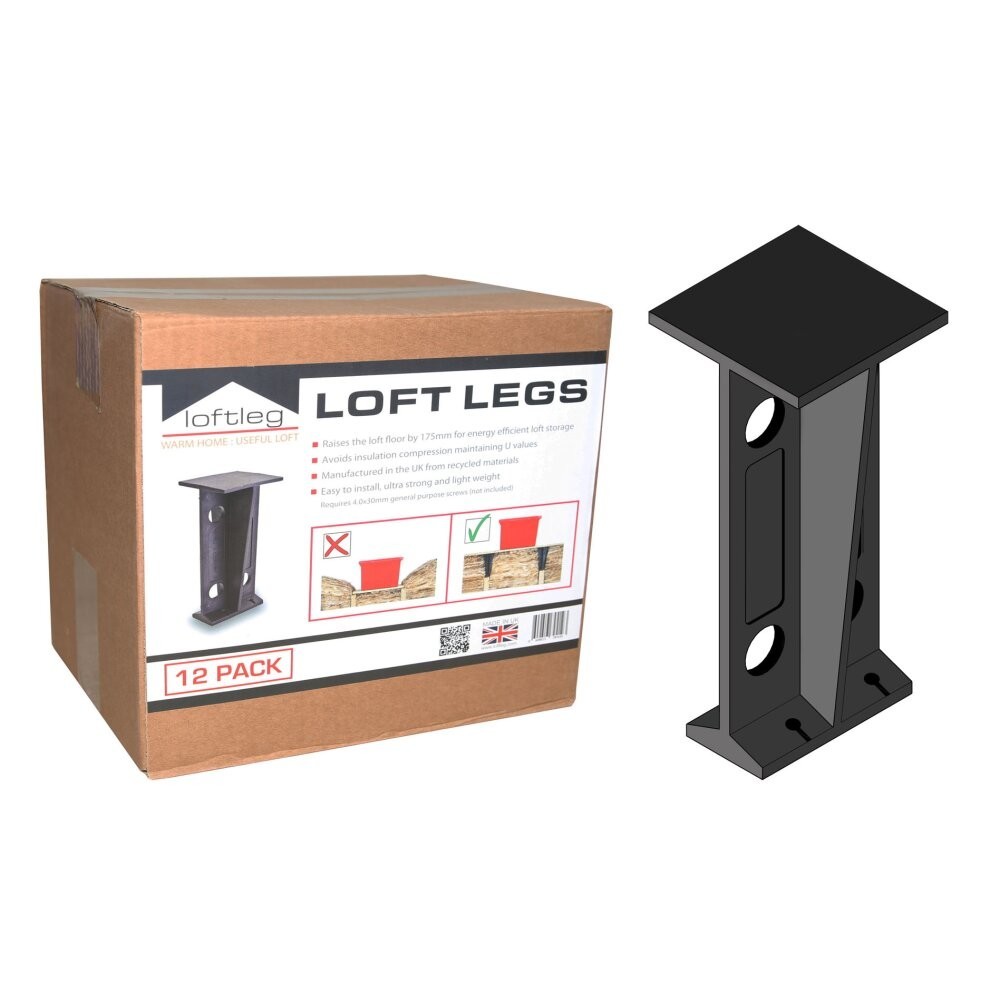 (120X Pack Loftlegs) Loftlegs, loft insulation spacer, raised storage boarding, stilt, loftleg, leg