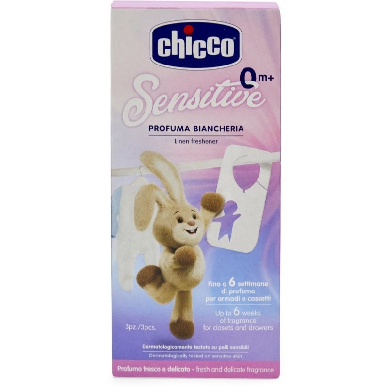 Chicco Sensitive Linen Freshener scented pouches for the cupboard 3 pc