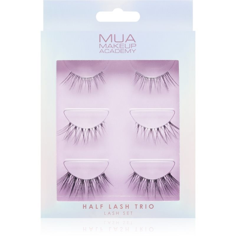 MUA Makeup Academy Half Lash Trio false eyelashes 3x2 pc