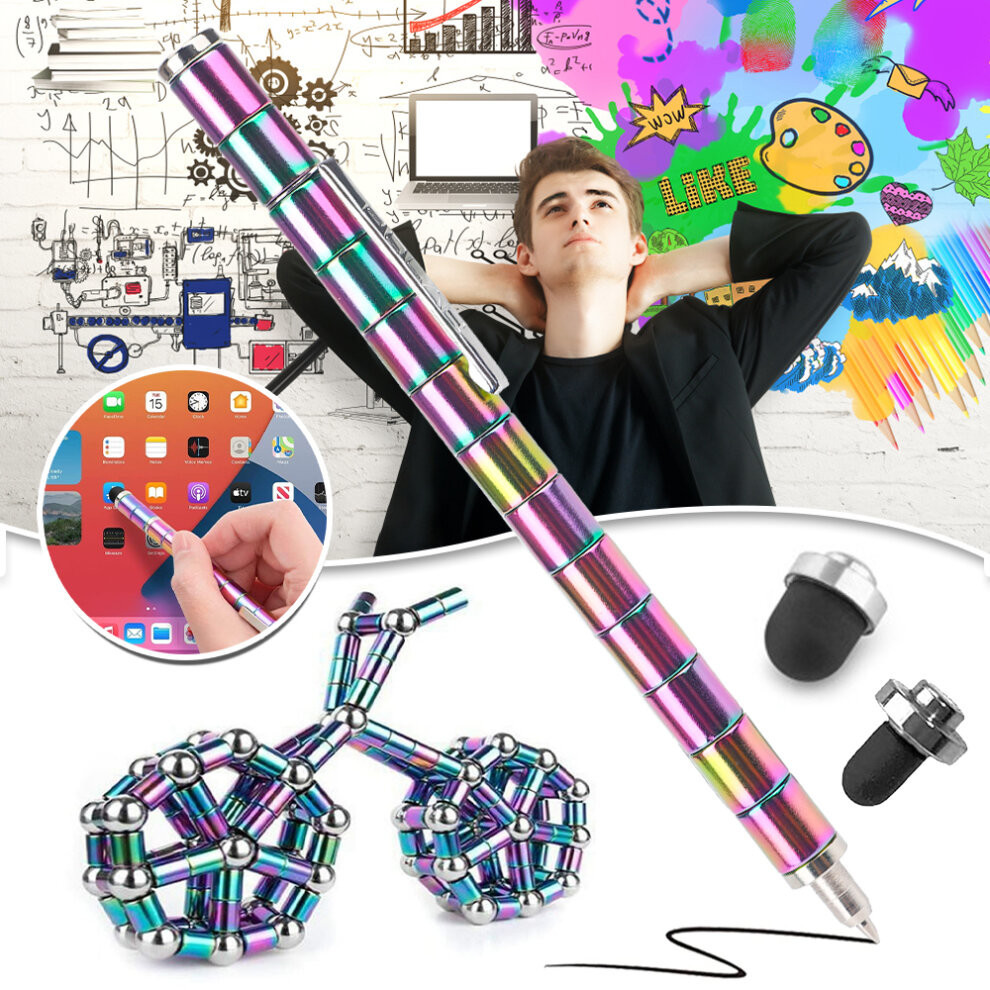 Modular Magnetic Magic Fidget Pen DIY Design Neutral Fun Polar Pen NBX
