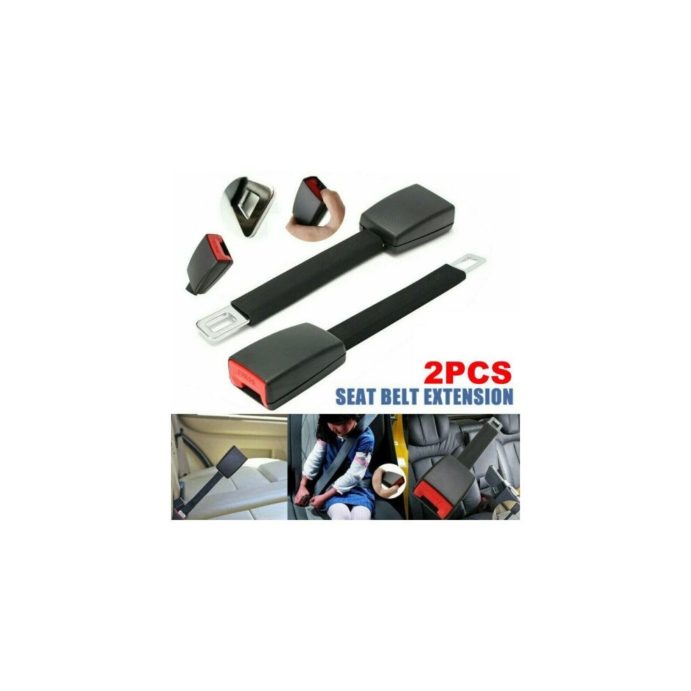 2PCS Car Safe Belt Extender Seat Belt Buckle Universal Adjutable