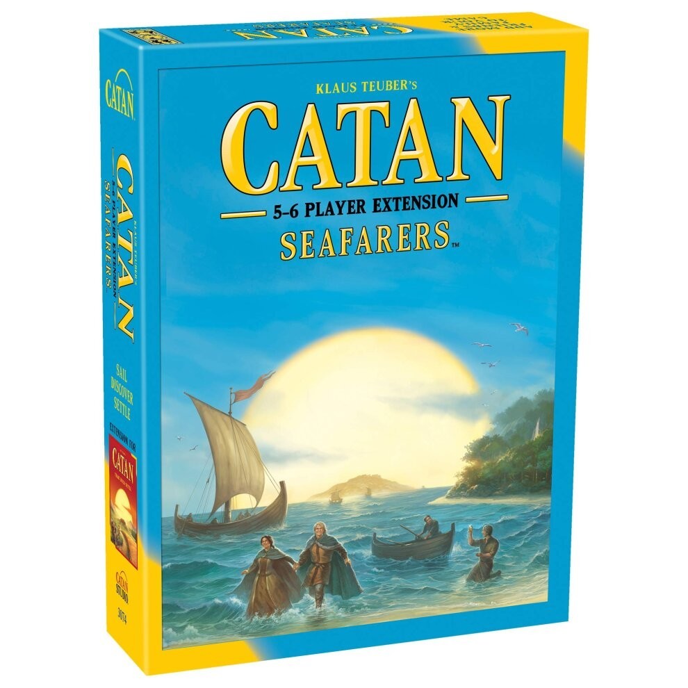 (5 to 6 Players Expansion) Catan Seafarers Adventure Board Game Expansion for Adults and Family