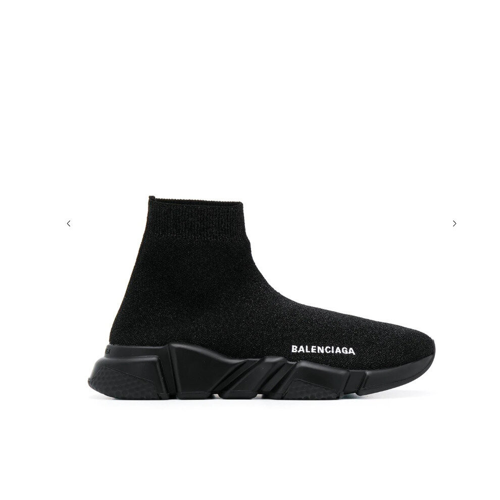 (All Black, UK6.5=EUR39) Womens mens Designer Knit Speed Sock Runner shoes