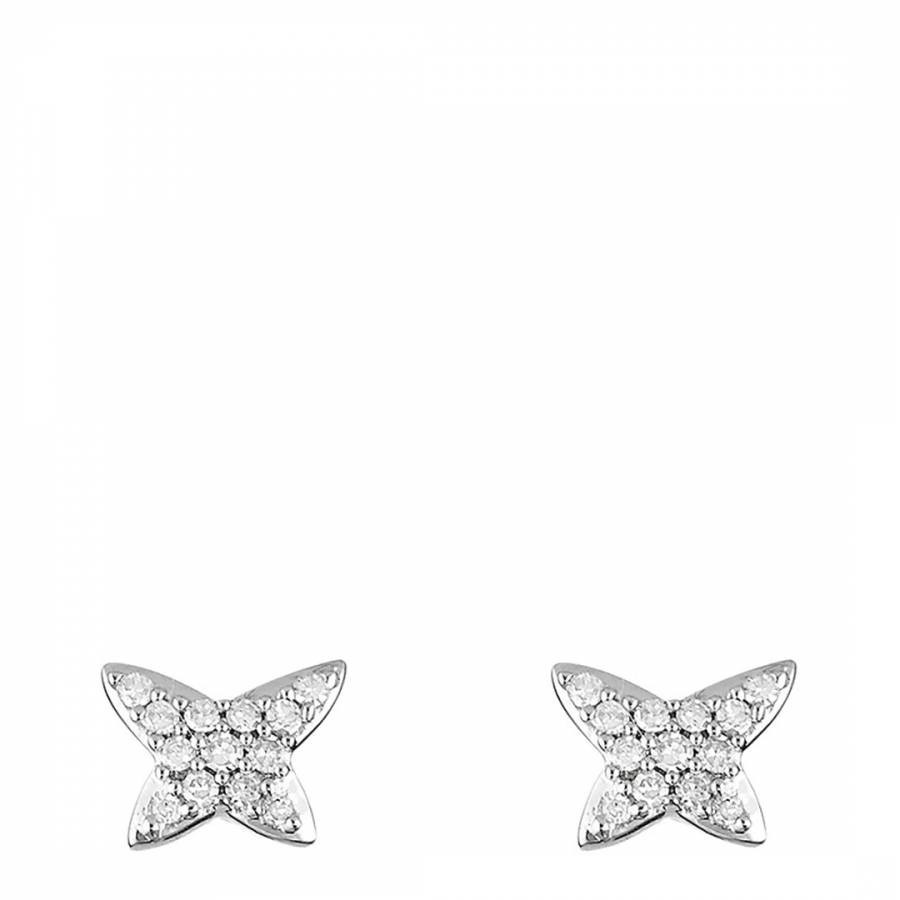 White Gold & Diamond Pap Earrings
