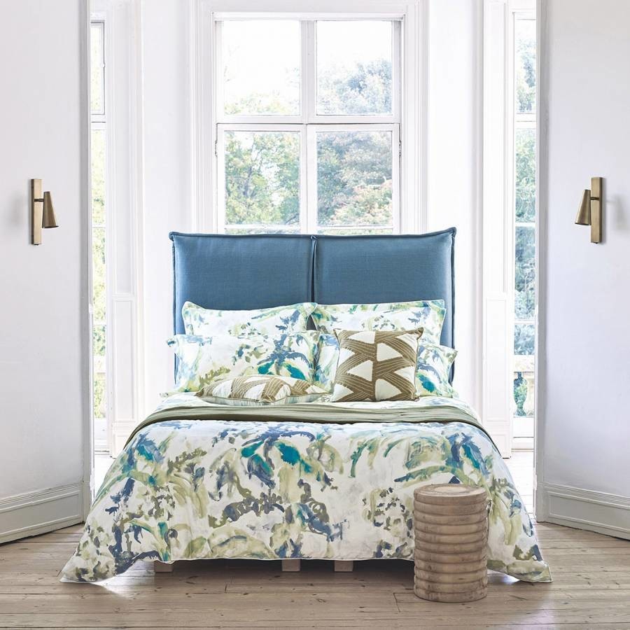 Long Water Botanical Double Duvet Cover Serpentine/Prussian