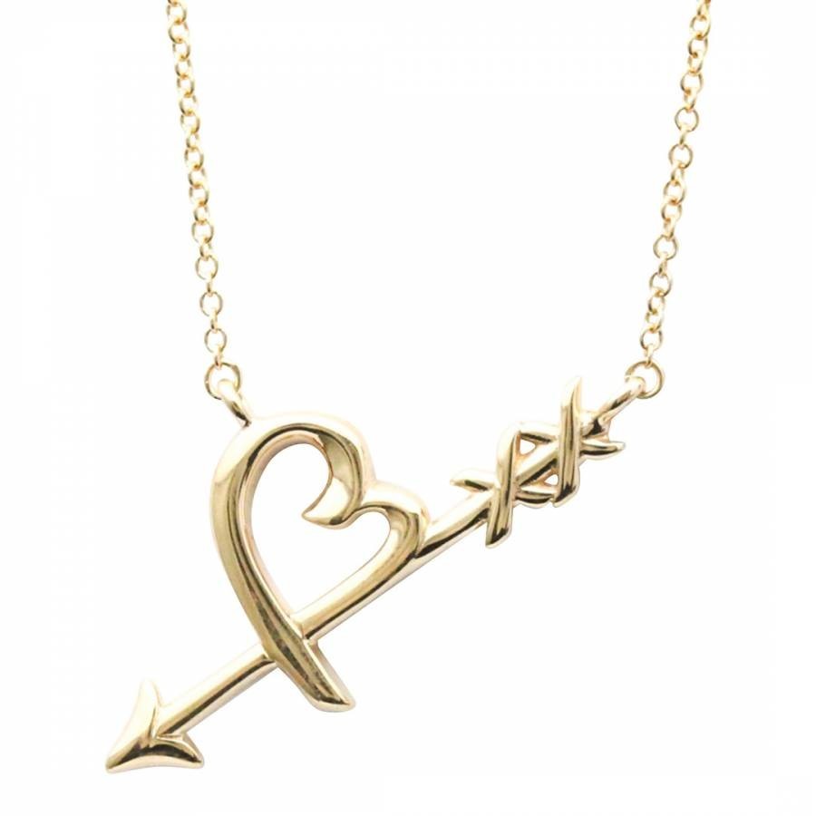 Gold Hearts & Arrows Necklace
