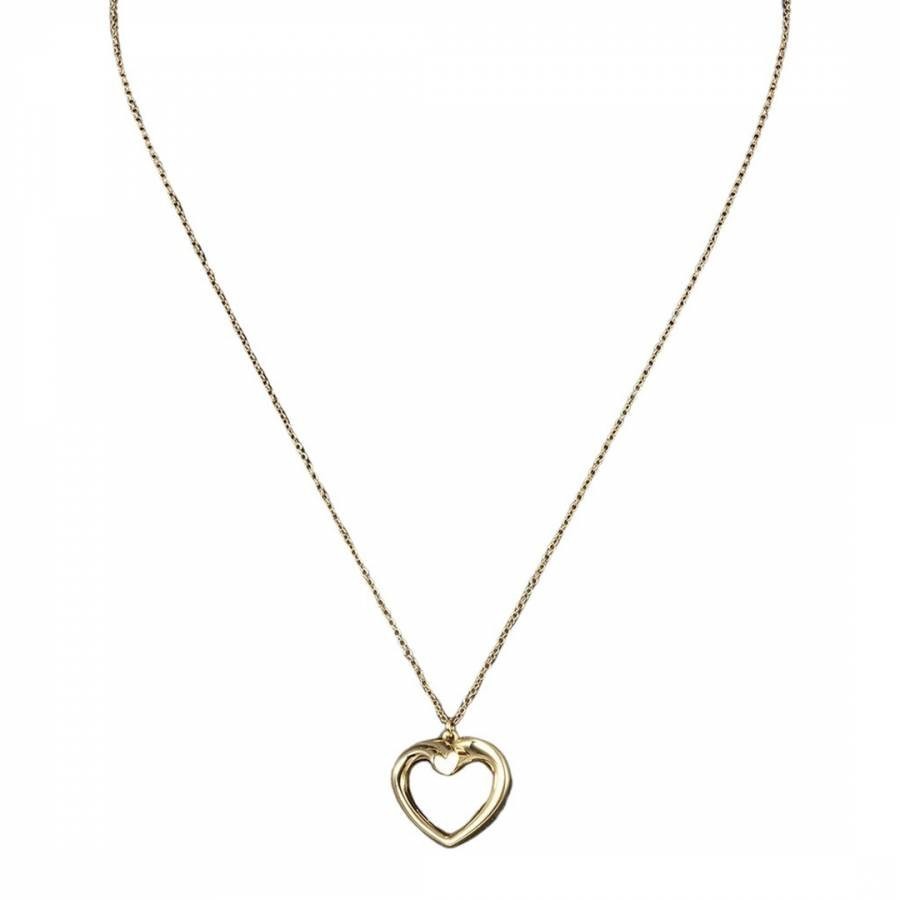 Gold Tenderness Heart Necklace