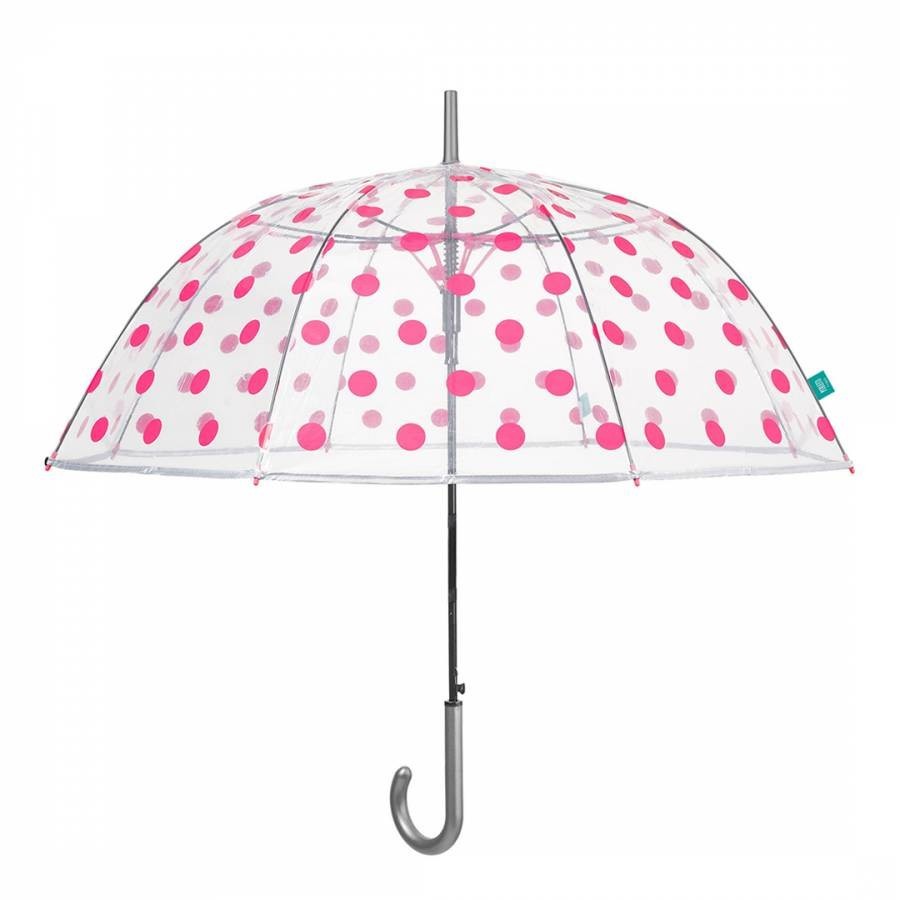 Pink Polka Dots Birdcage Umbrella