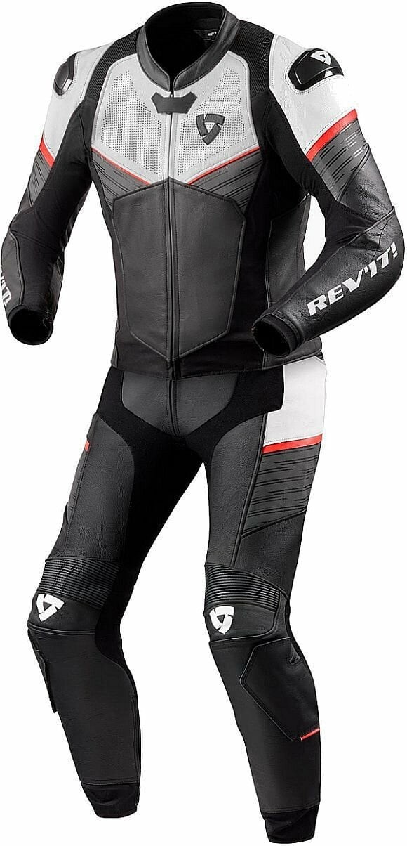 Rev'it! Combi Beta Black/White 46 Two-piece Motorcycle Suit