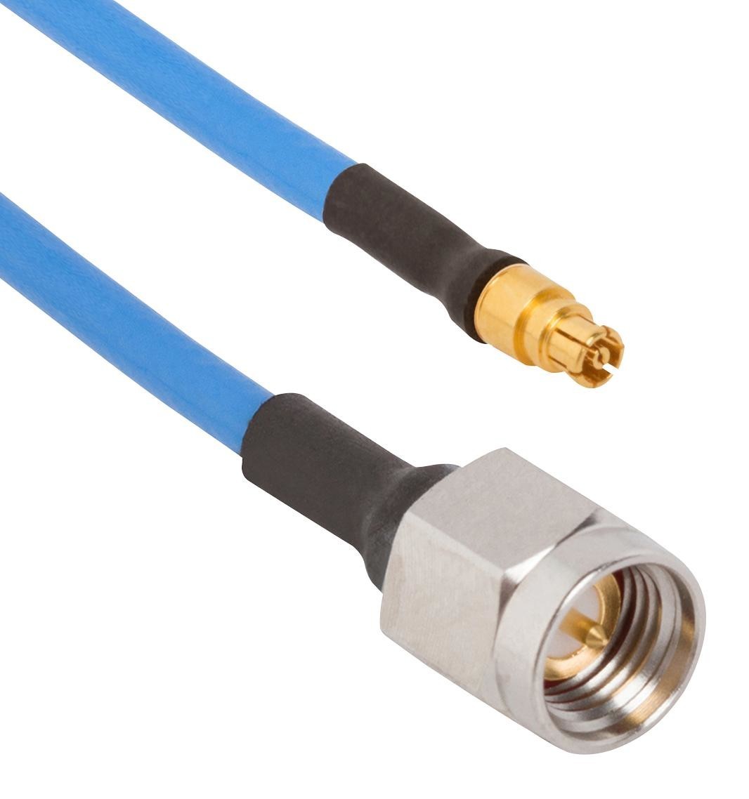 Amphenol SV Microwave 7032-7527. Smpm Female To Sma Male Cable Assembly For 0.085 Cable (Oal 12