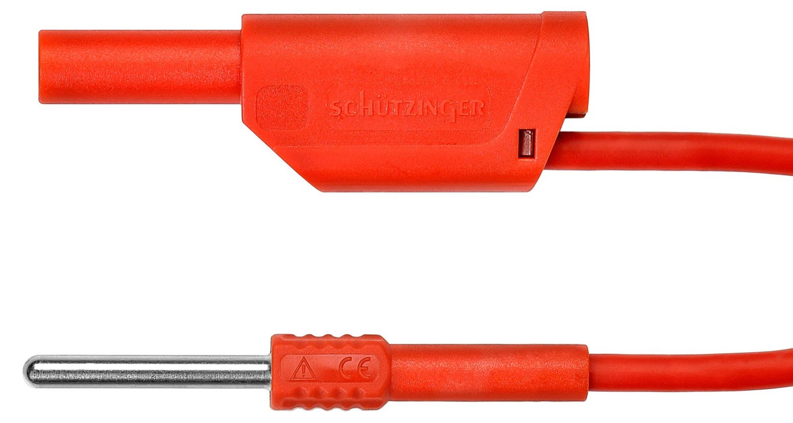 Schutzinger Al 8323 / 1 / 50 / Rt Test Lead, 4mm Plug-Pin Tip Plug, 500mm