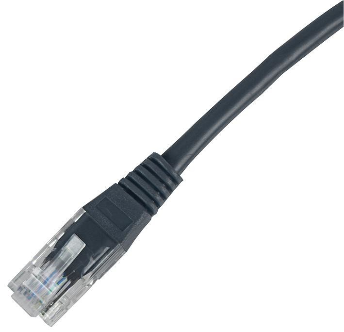 Connectorectix Cabling Systems 003-3Nb4-150-09 Lead, Cat5E Utp, Black 15M
