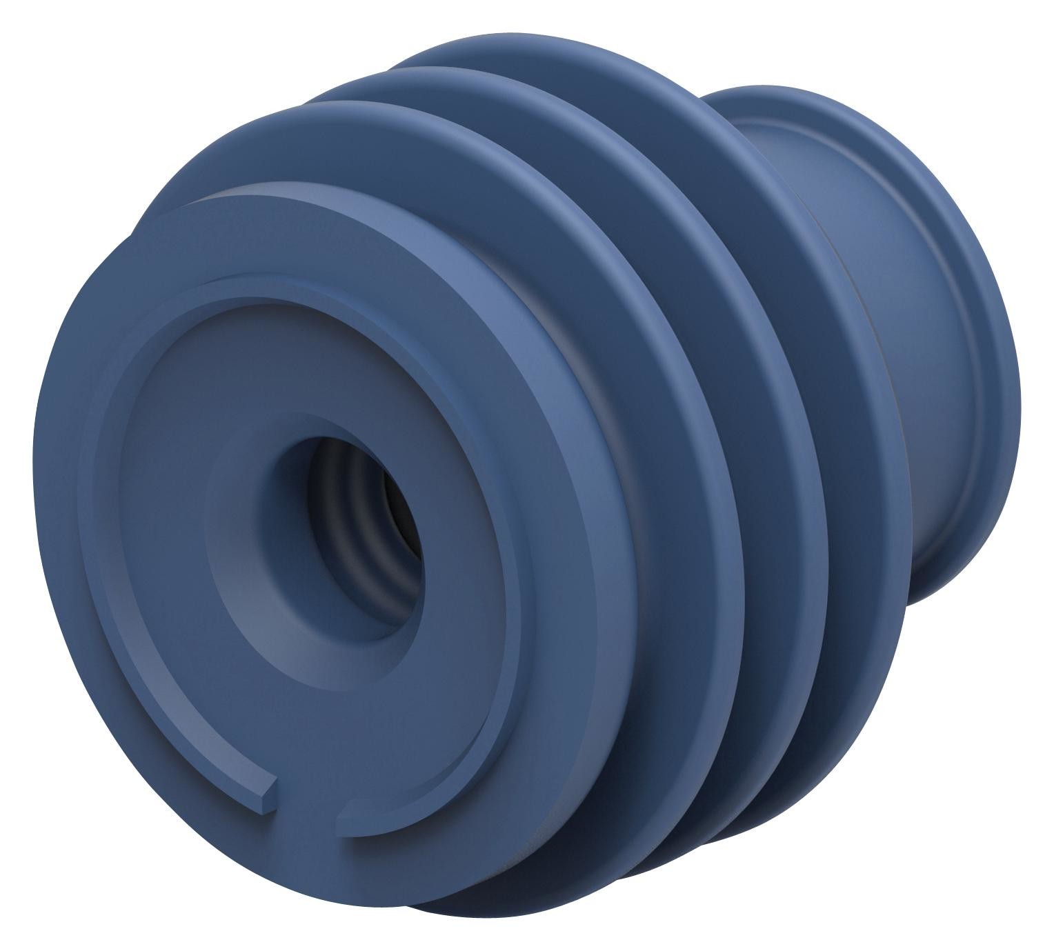 Amp Connectors / Te Connectivity 1355437-2 Single Wire Seal, Silicone, Blue