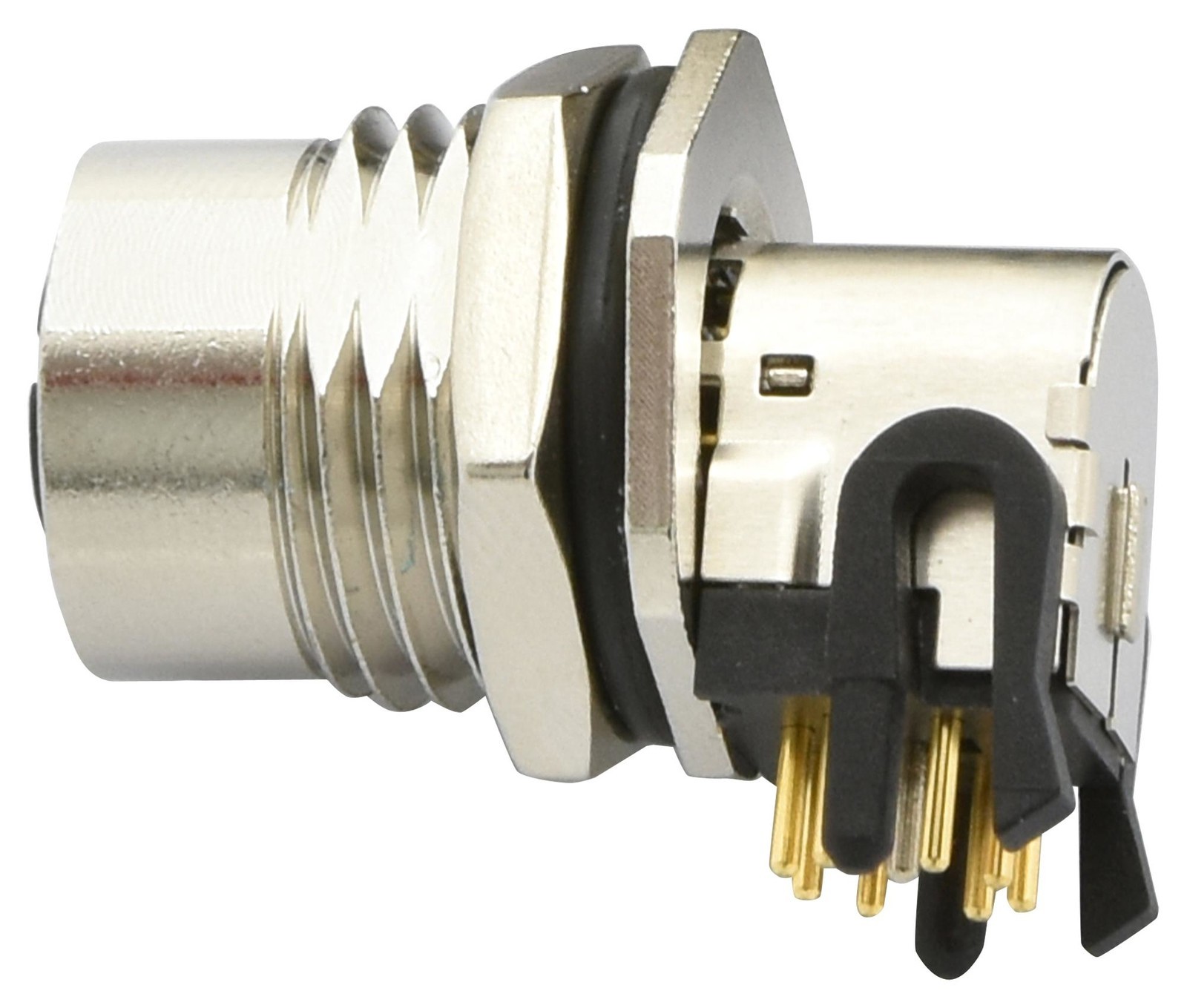 Amphenol LTW Msxs-08Pffr-Sf7001. Sensor Connector, M12, 8P, Female, Panel