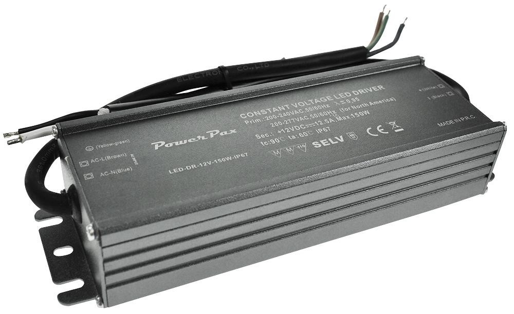 Powerpax Led-Dr-12V-150W-Ip67 Led Driver Ip65 12Vdc 150W O/p Adjust