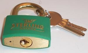 Sterling Security Products Bl4G Green Lock-Out Padlock