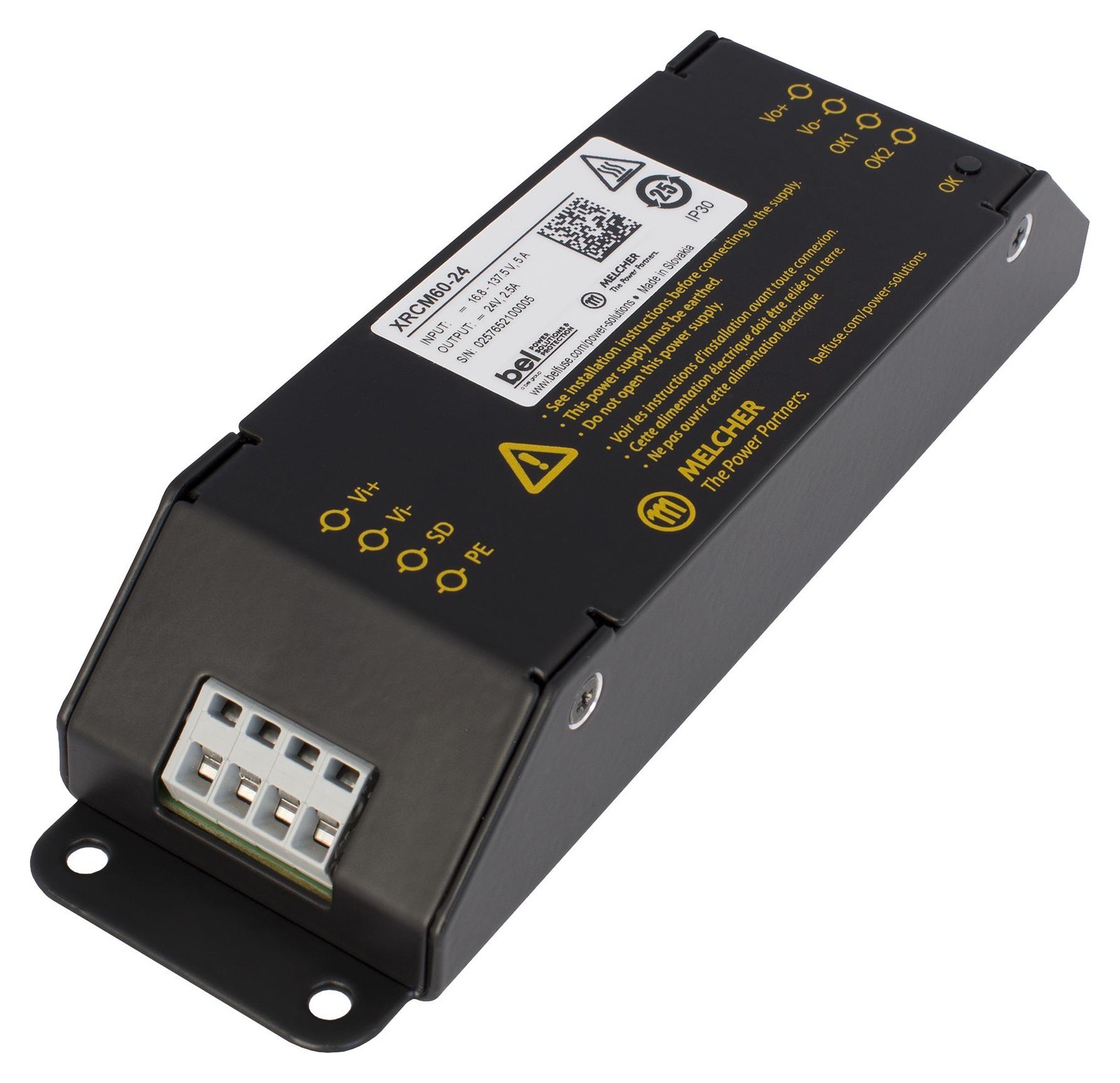 Bel Power Solutions Xrcm60-12 Dc-Dc Converter, 12V, 5A