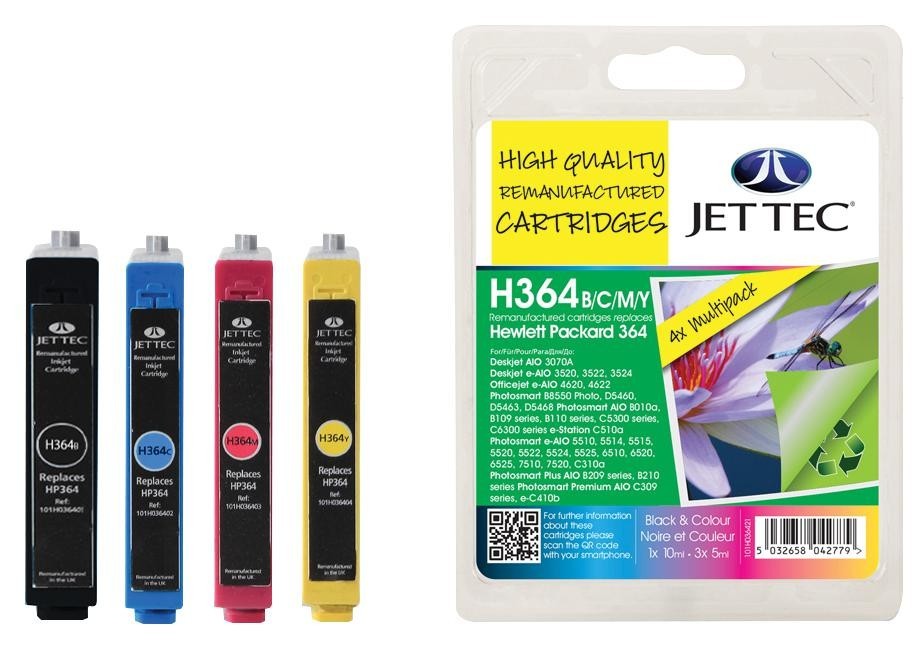 Jet Tec 101H036421 Ink Cartridge, Remanufactured, Hp