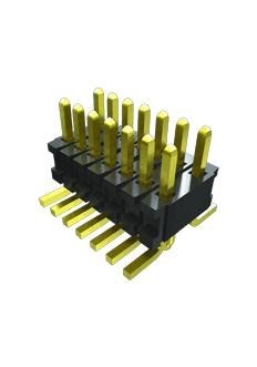 Samtec Ftr-103-03-L-D Pin Header, 6Pos, 2Row, 1.27mm, Smt