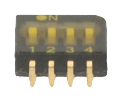 APEM Ikh0404000(00) Dip Switch, 4Pos, 0.025A, 24Vdc, Smd