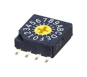 NIDEC Components Sc-1010Tb Rotary Code Switch, Bch, 0.1A, 5Vdc, Smd