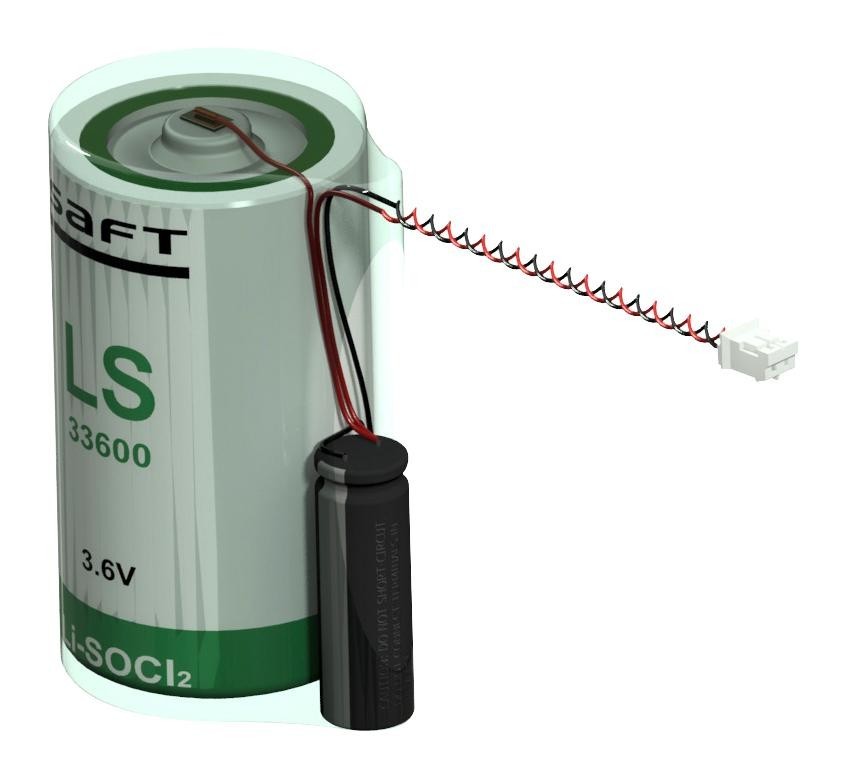 Saft Lsp 33600-20F Battery, D, 3.6V, 17Ah